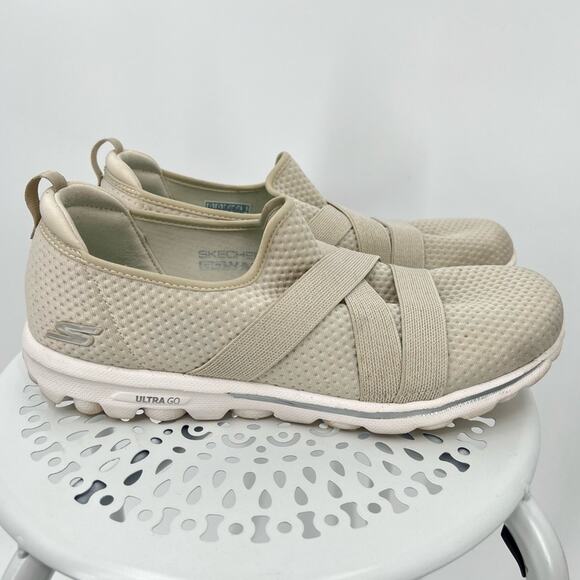 Skechers Goga Mat Ultra Go slip on comfort sneakers shoes gray 9.5 - Picture 2 of 9